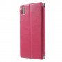 Funda tipo libro Sony Xperia M4 aqua rosa