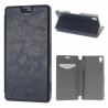 Funda tipo libro Sony Xperia Z4 azul oscuro