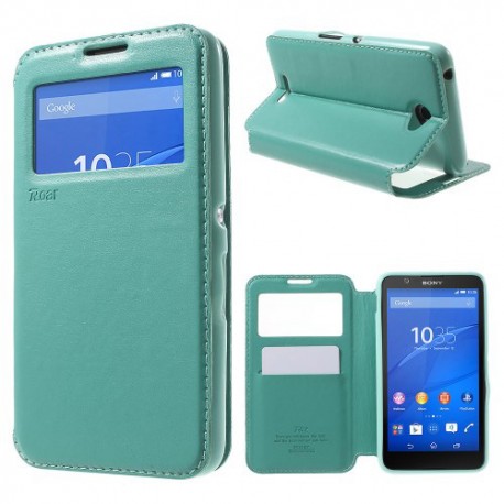 Funda Tipo Libro Sony Xperia E4 E2105 azul turquesa