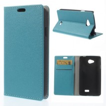 Funda tipo libro LG F60 D390N azul claro