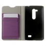 Funda tipo libro LG L Fino D295 dual sim purpura