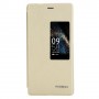 Funda tipo libro con ventana Huawei P8 oro
