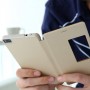 Funda tipo libro con ventana Huawei P8 oro