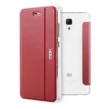 Funda Tipo Libro de piel Xiaomi MI4 roja