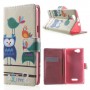 Funda Wiko Rainbow buho y pajaro