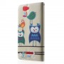 Funda Wiko Rainbow buho y pajaro