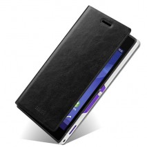 Funda tipo libro Sony Xperia M2 D2303 / D2302 dual negra
