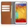 Funda Samsung Galaxy Note 3 modelo Neat Diary houndstooth, forro de piel con bolsillos para tarjetas