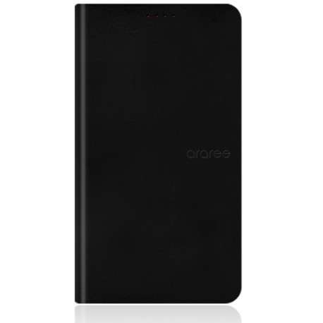 Funda Samsung Galaxy Note 3 modelo Slim Diary de piel negra con tapa trasera