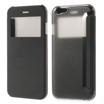 Funda tipo libro con ventana iPhone 6 / 6S 4,7"negra