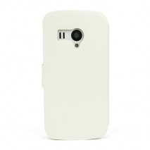 Funda  tipo libro para  Ibold B IBSD40  con cierrre magnetico blanca