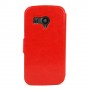 Funda  tipo libro para  Ibold B IBSD40  con cierrre magnetico roja