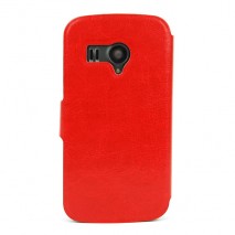 Funda  tipo libro para  Ibold B IBSD40  con cierrre magnetico roja