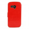 Funda  tipo libro para  Ibold B IBSD40  con cierrre magnetico roja