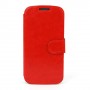 Funda  tipo libro para  Ibold B IBSD40  con cierrre magnetico roja