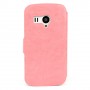 Funda  tipo libro para  Ibold B IBSD40  con cierrre magnetico rosa claro