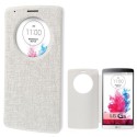 Funda tipo libro con ventana LG G3 D850 D855 LS990 blanca