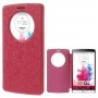 Funda tipo libro con ventana LG G3 D850 / D855 / LS990 fucsia