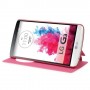 Funda tipo libro con ventana LG G3 D850 / D855 / LS990 fucsia