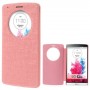 Funda tipo libro con ventana LG G3 D850 D855 LS990 rosa