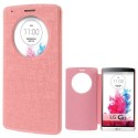 Funda tipo libro con ventana LG G3 D850 D855 LS990 rosa
