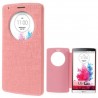 Funda tipo libro con ventana LG G3 D850 D855 LS990 rosa