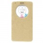 Funda tipo libro con ventana LG G3 D850 / D855 / LS990 oro