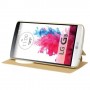 Funda tipo libro con ventana LG G3 D850 / D855 / LS990 oro