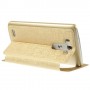 Funda tipo libro con ventana LG G3 D850 / D855 / LS990 oro