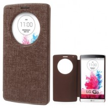 Funda tipo libro con ventana LG G3 D850 / D855 / LS990 marron
