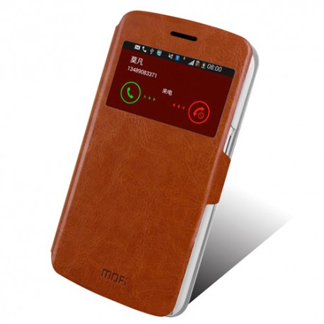 Funda tipo libro con ventana Samsung Galaxy Grand 2 G7100/G7102/G7105/G7106/G710s marron