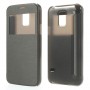 Funda tipo libro con ventana Samsung Galaxy S5 mini G800 negra