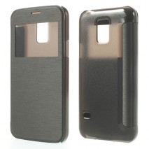 Funda tipo libro con ventana Samsung Galaxy S5 mini G800 negra