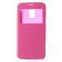 Funda tipo libro con ventana Samsung Galaxy S5 mini G800 rosa