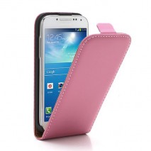 Funda Samsung Galaxy S4 mini I9190  slim con tapa rosa