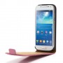Funda Samsung Galaxy S4 mini I9190  slim con tapa rosa