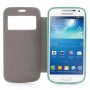 Funda tipo libro con ventana Samsung Galaxy S4 mini I9190 azul