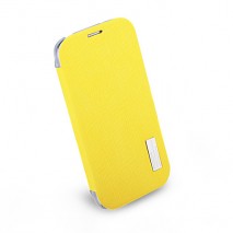 Funda Samsung Galaxy S4 I9500 / I9505 tipo libro amarilla