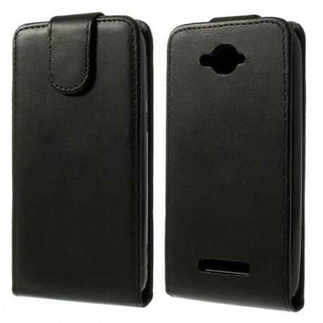 Funda piel Alcatel One Touch Pop C7 OT-7040 negra