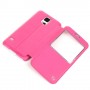 Funda tipo libro con ventana Samsung Galaxy S5 G900 rosa
