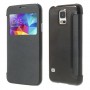 Funda tipo libro con ventana Samsung Galaxy S5 G900 negra