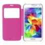 Funda tipo libro con ventana Samsung Galaxy S5 G900 rosa