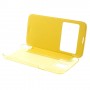 Funda tipo libro con ventana Samsung Galaxy S5 G900 amarilla