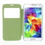 Funda tipo libro con ventana Samsung Galaxy S5 G900 verde