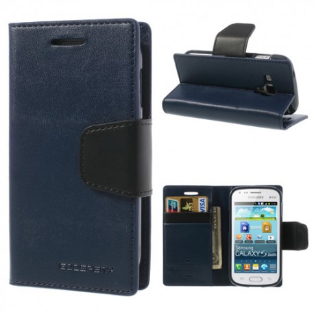 Funda tipo libro Samsung Galaxy S Duos S7562/S7560/S7582/S7580  azul