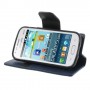 Funda tipo libro Samsung Galaxy S Duos S7562/S7560/S7582/S7580  azul