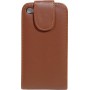 Funda piel Mooster vertical c/cierre iPhone 4 marron