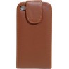 Funda piel Mooster vertical c/cierre iPhone 4 marron