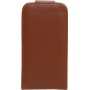 Funda piel Mooster vertical c/cierre iPhone 4 marron