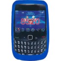 Funda Mooster trasera silicona Blackberry 8520 neumatico azul